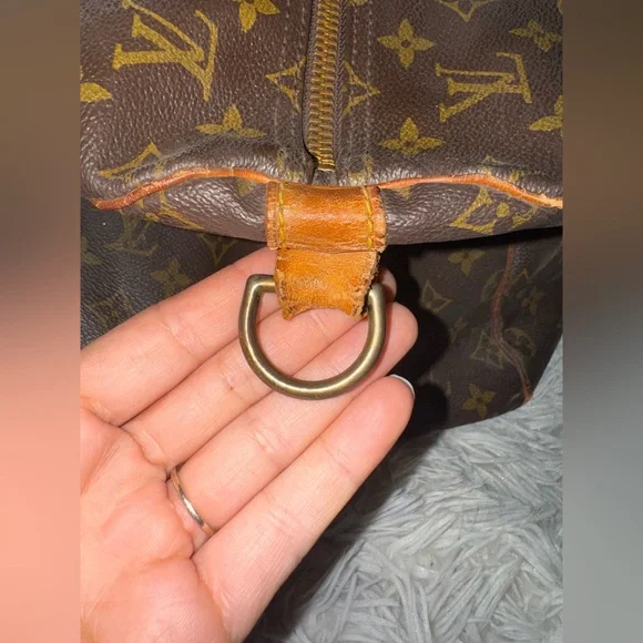 Large Louis Vuitton Brown Monogram duffle Bag - Picture 7 of 12